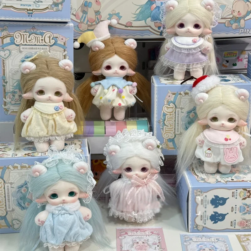 

P!NYUN MIMIA серия для детского сада, слепая коробка, кавайная виниловая модель лица, сюрприз, экшн-фигурка аниме, кукла, декор, загадочный кулон, подарки