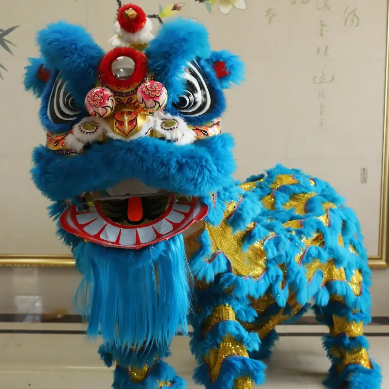 

Blue Lion Dance South Lion Prop Crane Set Buddha Set Pair Dance Adult Head Set