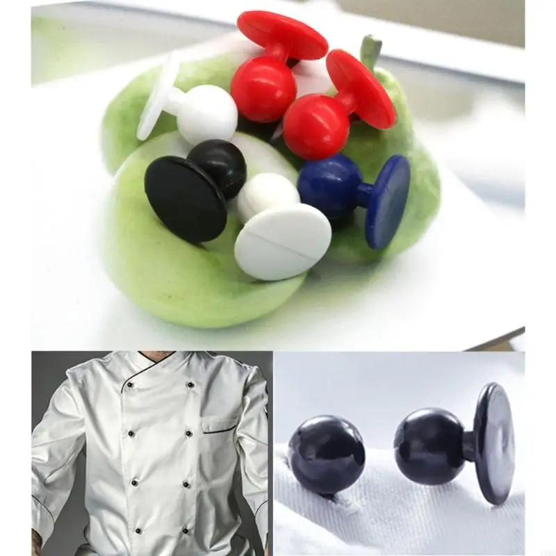 49md 100pcs Chefs Botones vestimenta Nariz nariz
