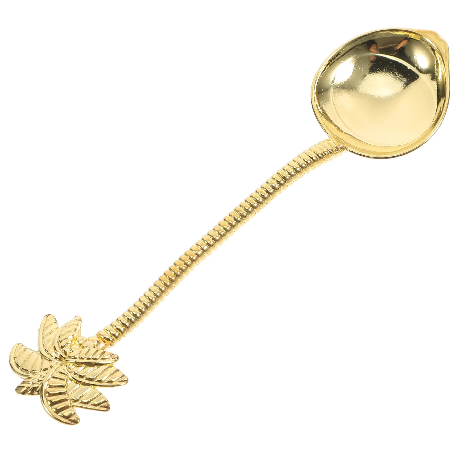 

Cappuccinos Creative Spoon Coffee Stirring Coconut Tree Dessert Zinc Alloy Sugar Small