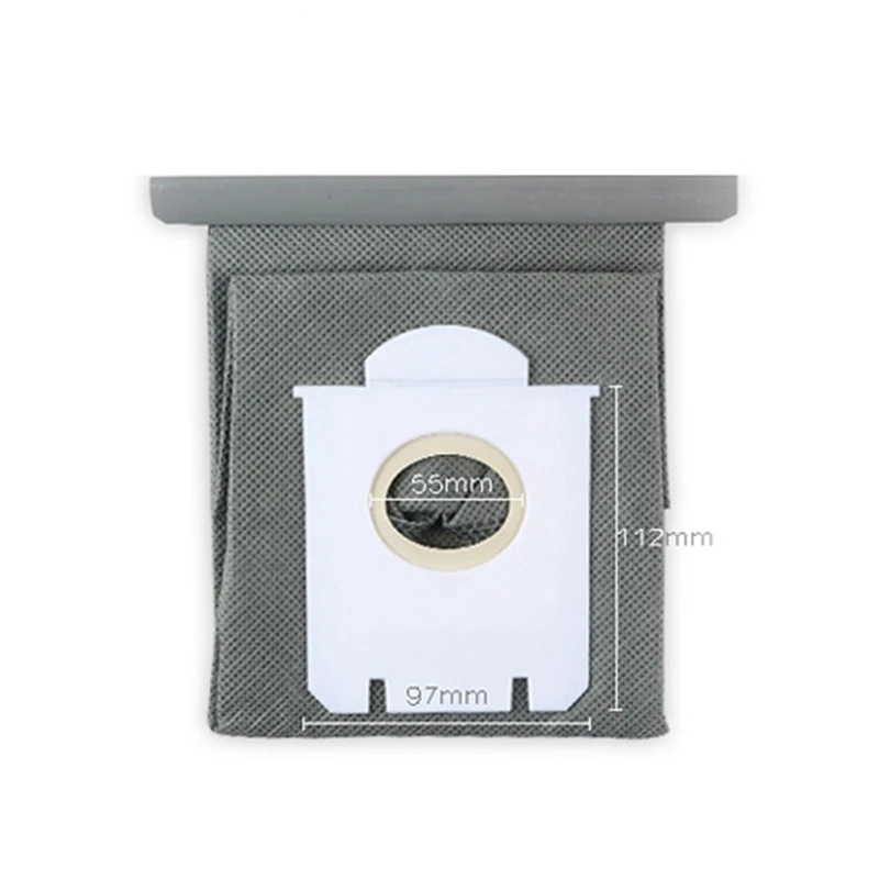 2Piece Washable Dust Vacuum Cleaner Bags Dust Bag Replacement For  HR8376/FC8206/8208