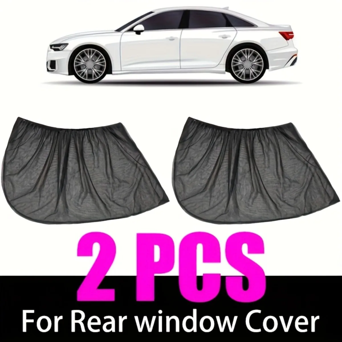 Car Side Window Sunshades 2pcs-4pcs UV Protection Breathable Mesh Heat Glare Reduction Uses For Vehicle Interior Cooler