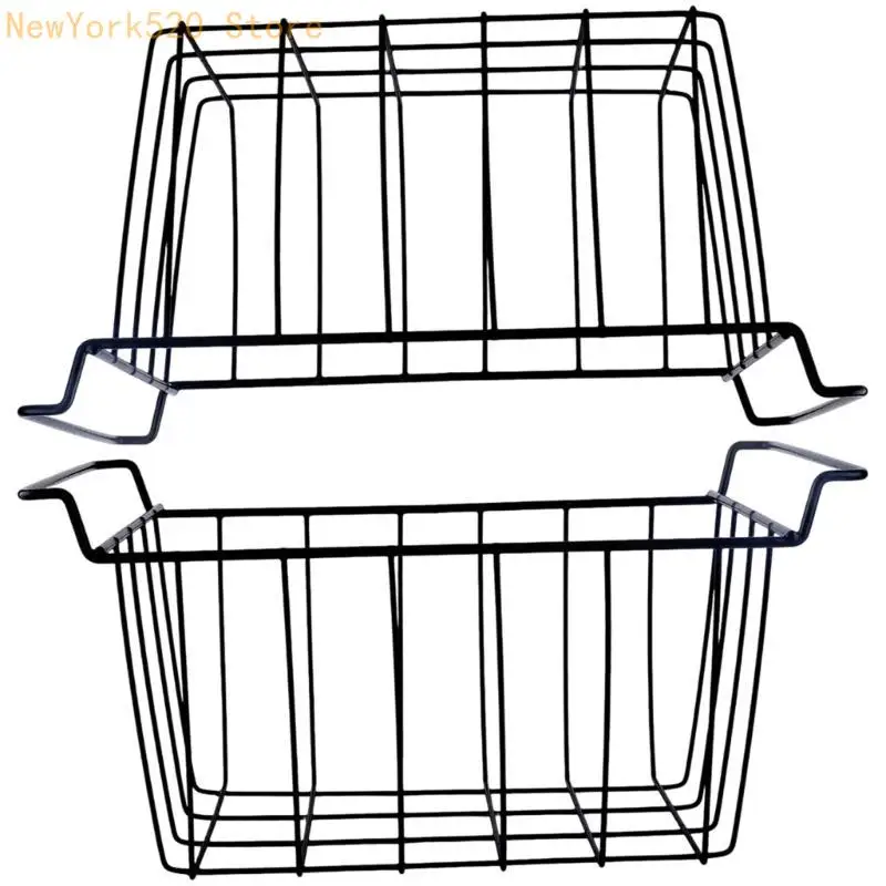 2 Pieces Wire Storage Baskets Airflows Optimized Grids for Cold Storage N84C