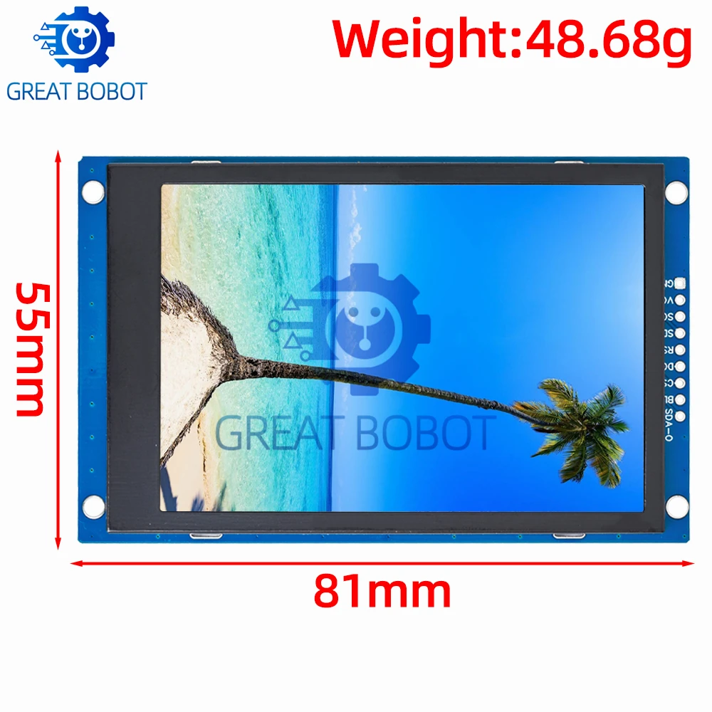 2.8-inch TFT LCD Display (240×320): ST7789V Driver, SPI/8/16-Bit Parallel Interfaces – Compatible with Arduino
