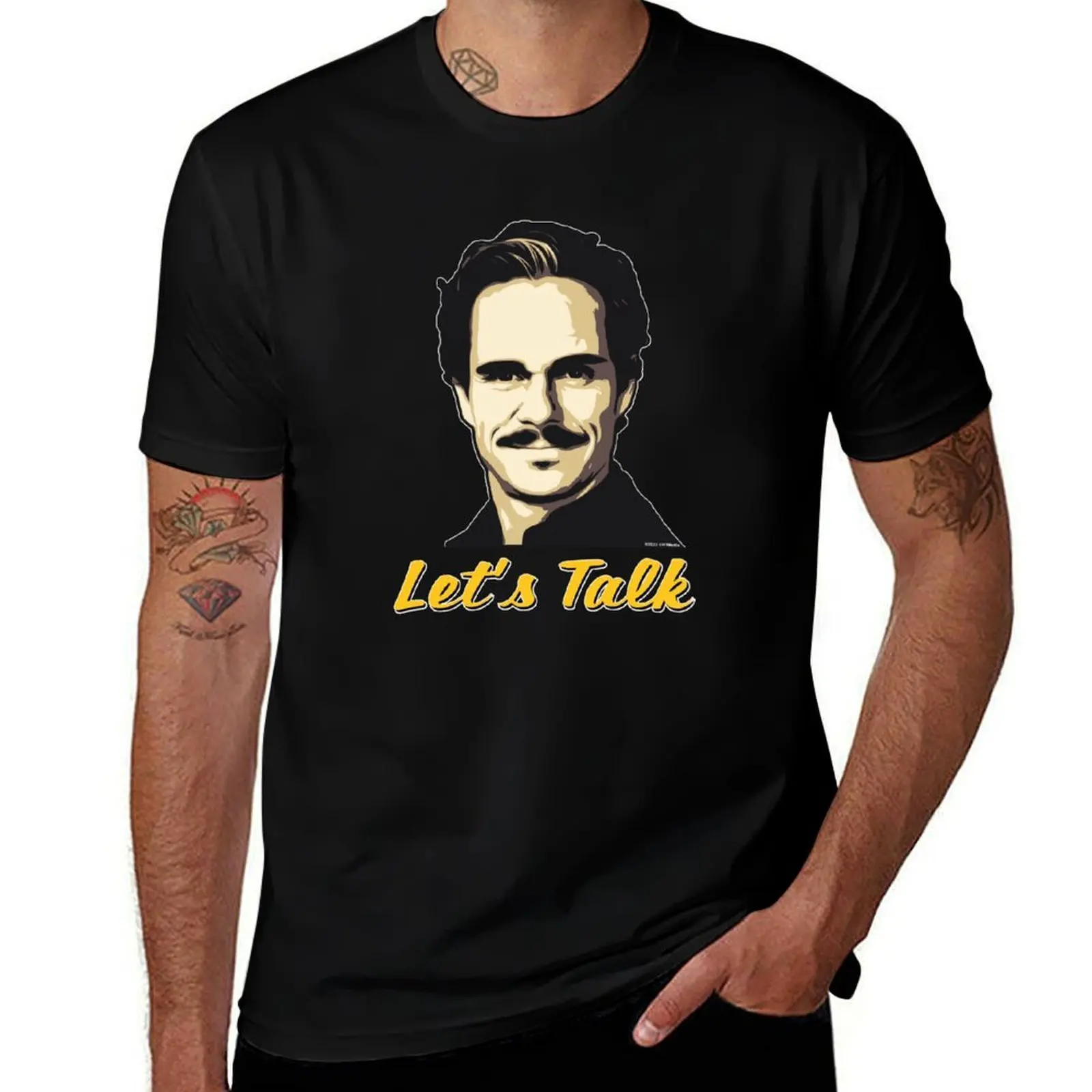 

Better Call Saul, Let's Talk, Lalo Salamanca (yellow version) T-Shirt t shirt for man T-Shirt