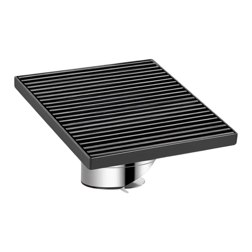 Floor Drain with Deep Water Seal Core to Block Sewer Gases Flies and Small Bugs in Shower Rooms Patios and Courtyards