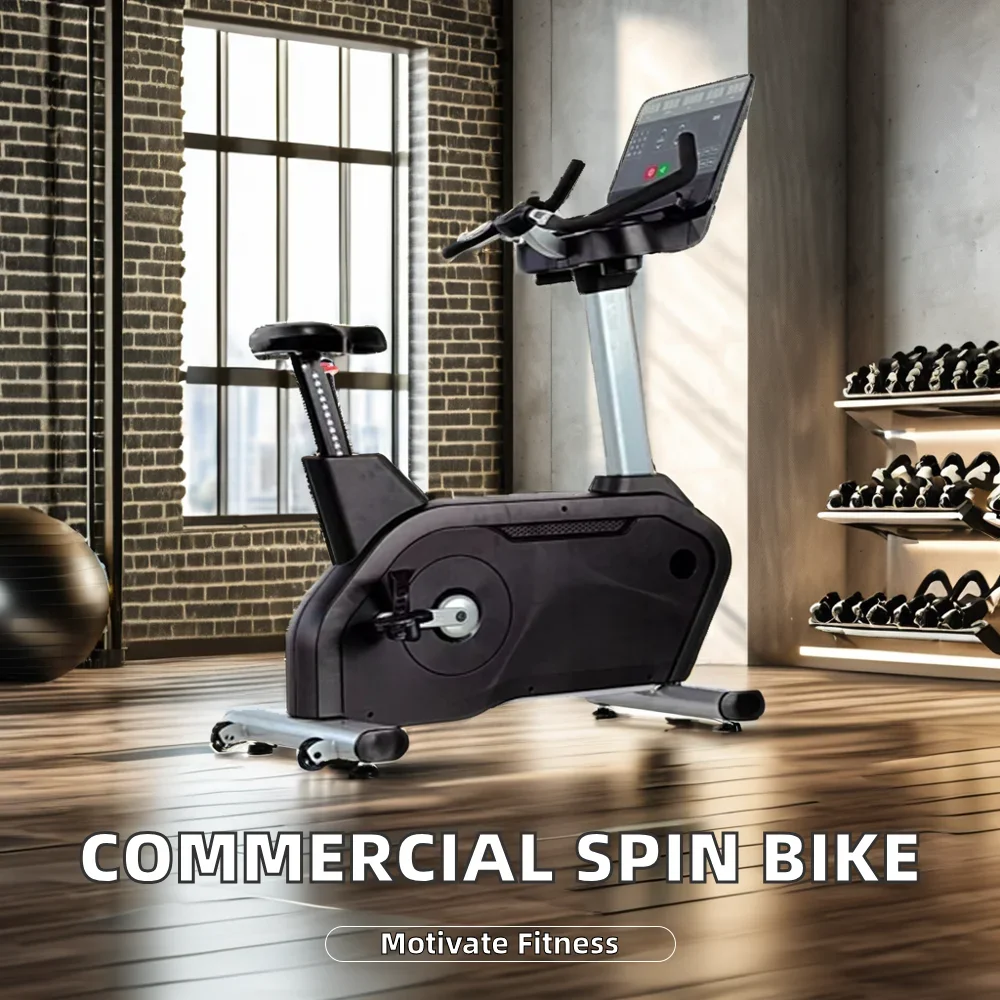 2024 High--Quality Popular Products of Fitness Upright Spin Bike for Home Workouts and Gym Use  with Magnetic Brake System