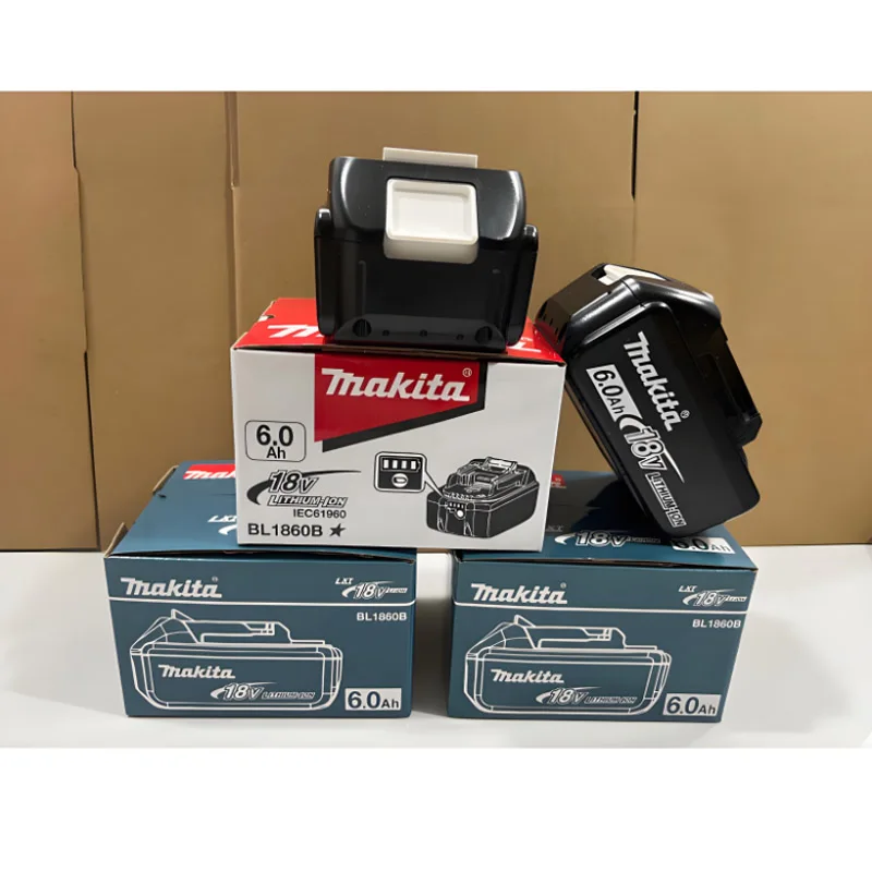 

Makita 18V Battery, 18V 6.0Ah LED Rechargeable LI-ION battery for Makita drill DTW700 DGA404 DDF487 DTD173 HR202Z