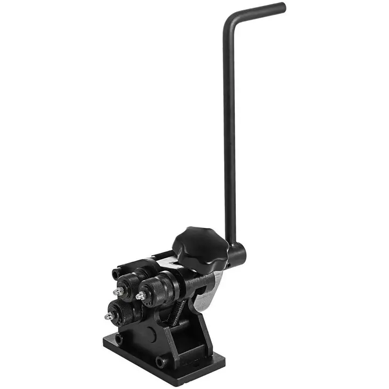 

Manual Plate Steel Ring Bender 13-1/2inch Single Pinch Portable Hand Crank Ring Handle Rolling 3inch And Larger Circular Rings