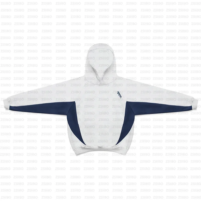 جماليات القوطية خمر ألوان متنوعة طباعة نمط القمم Y2K الجرونج معطف المرأة الشتاء طويلة الأكمام شخصية الموضة هوديي #4