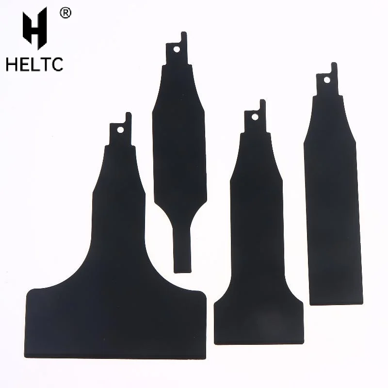 1/4Pcs Heavy Duty Reciprocating Saw Blade Set for Steel Tile Putty Removal Wall Ground Scraping Reciprocating Saw Scraper Blades