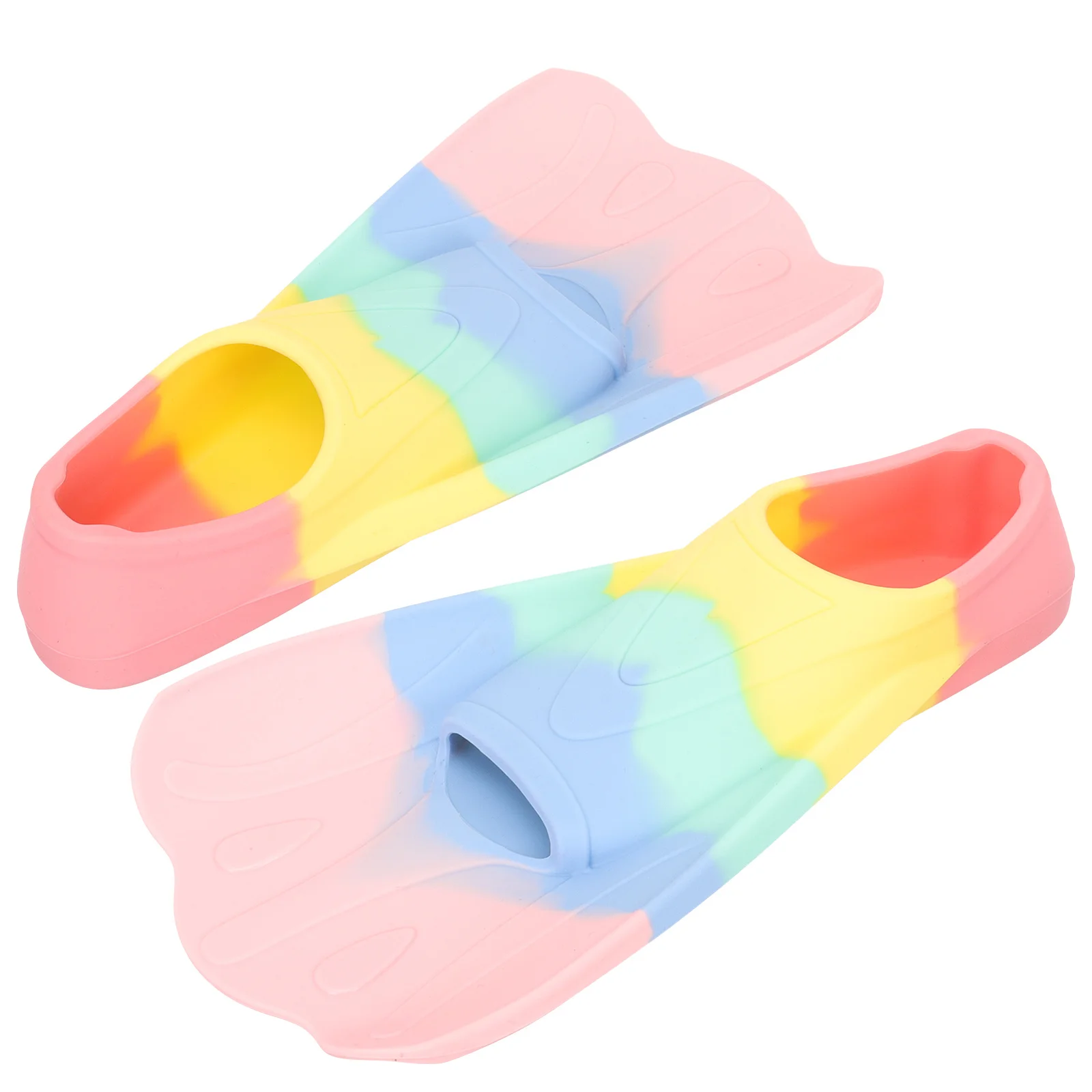 

1Pair Flexible Barefoot Or with Socks Diving Snorkeling Flippers for Pool Sea Swimming Gear