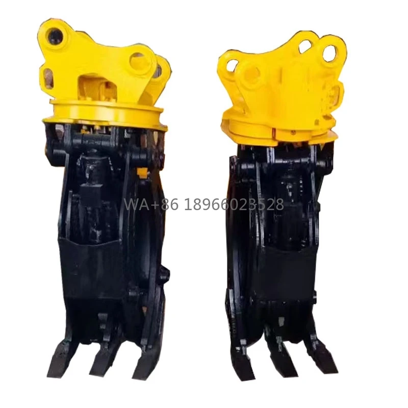 Oem سعر المصنع DEKAI حفارة مخلب مرفق الدورية حجر الصخور دليل الهيدروليكية الخشب Grapple سجل انتزاع مع محرك CE