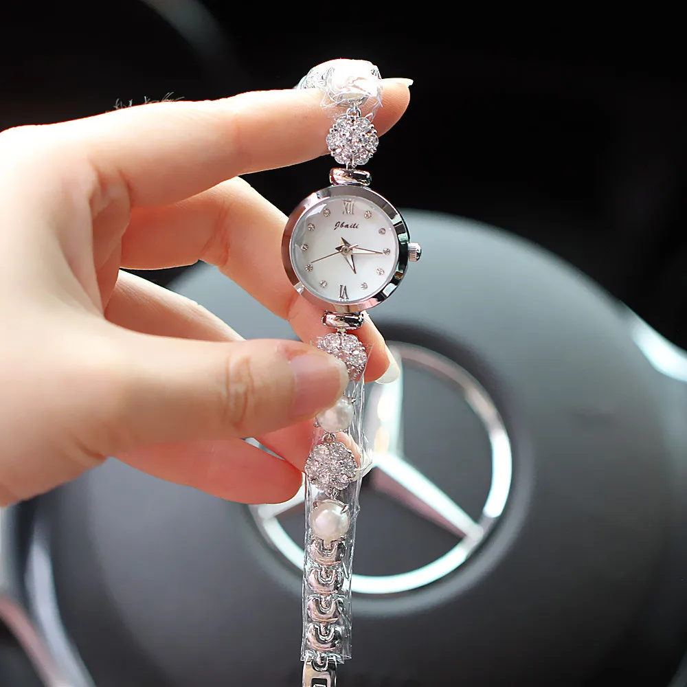 Luxury Diamond Bracelet Women's Watch Unique Small Dial Quartz Waterproof Steel Band Elegant Watch for Wife Gift Relogio