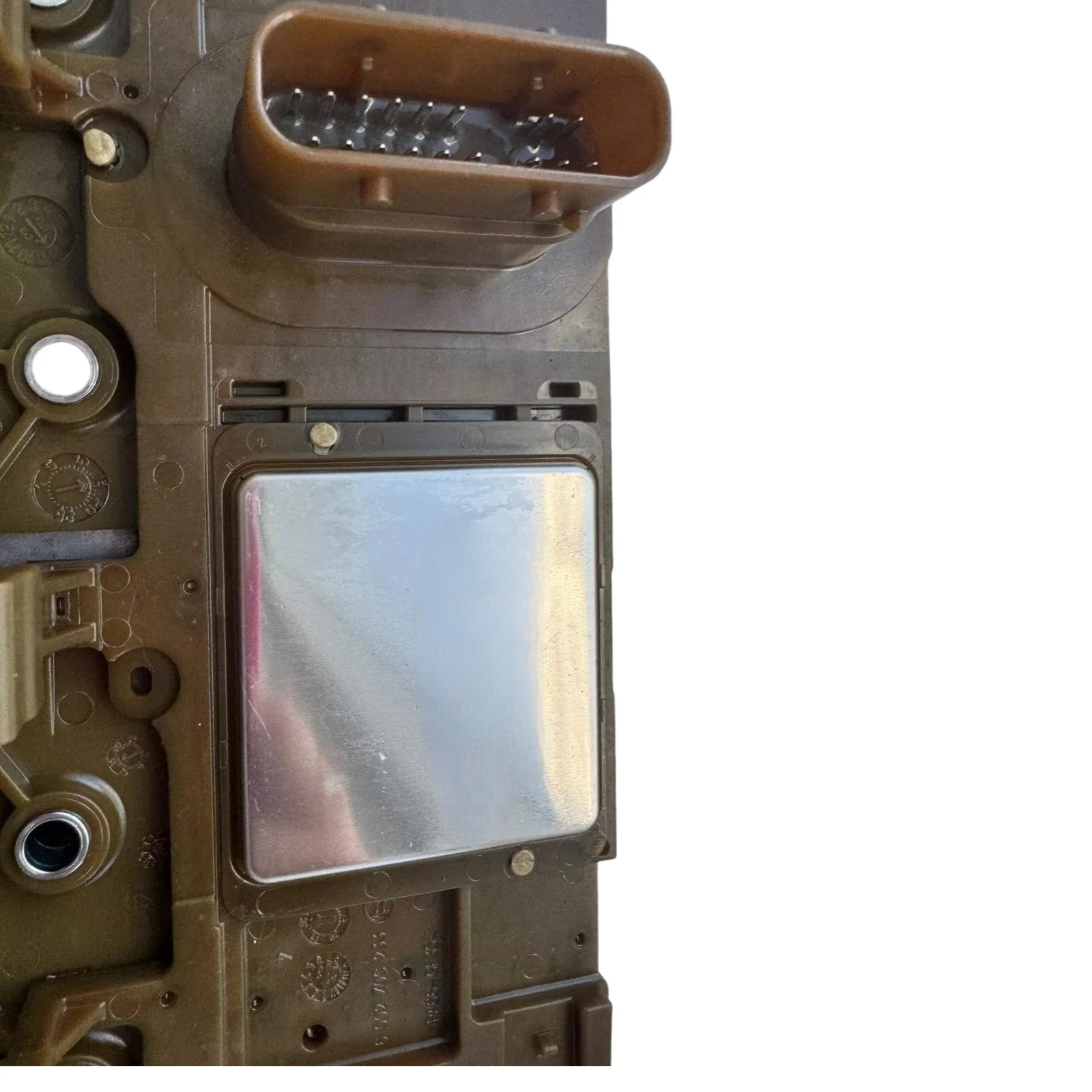 

6T70 6T75 Transmission Solenoid Assembly 25420BC 2nd Gen Angled Cut-Out Steel Plate for GMC Acadia Enclave Traverse SRX Impala