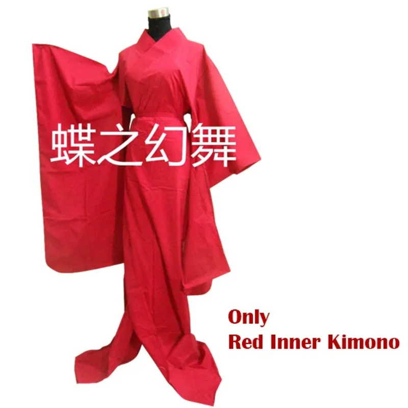 Женское традиционное японское кимоно Furisode с цветочным принтом, длинный костюм юката для косплея