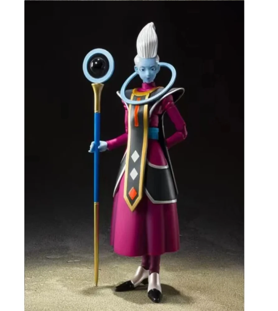 Bandai SH Figuarts SHF Dragon Ball Super Whis Anime Action Collection Figuras, 100% Original Modelo de PVC Brinquedos, Presente, em estoque