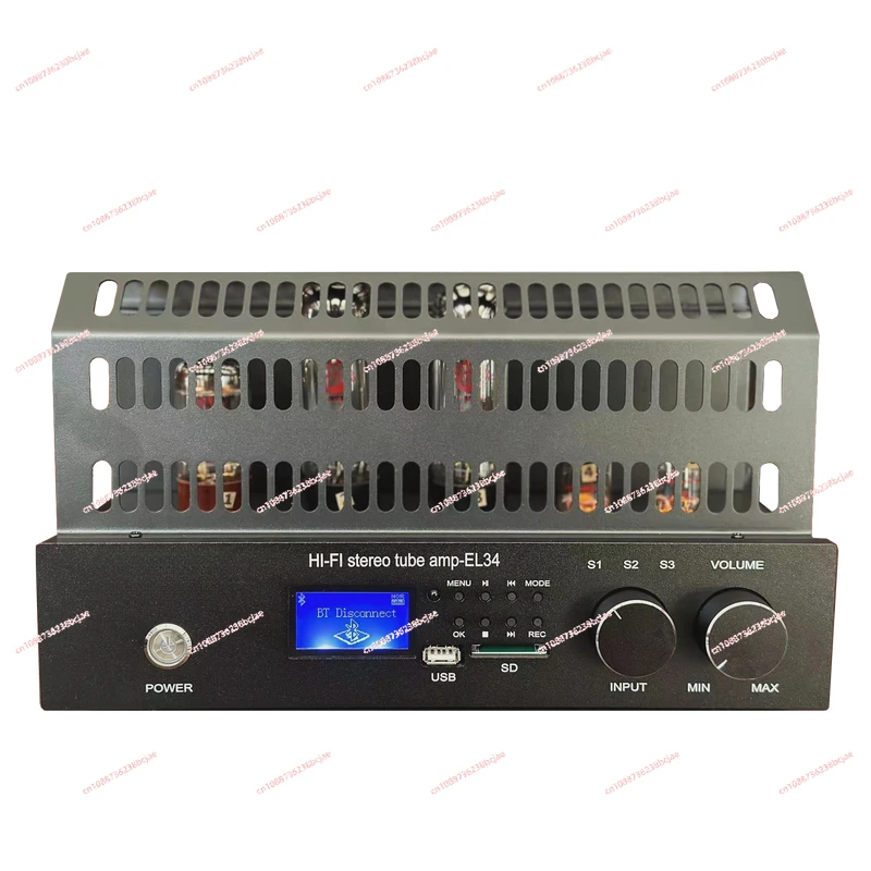 Oldchen/Laochen EL34 single-ended Class A vacuum tube amplifier, power: 10W*2, Bluetooth, USB, plug-in card, lossless playback