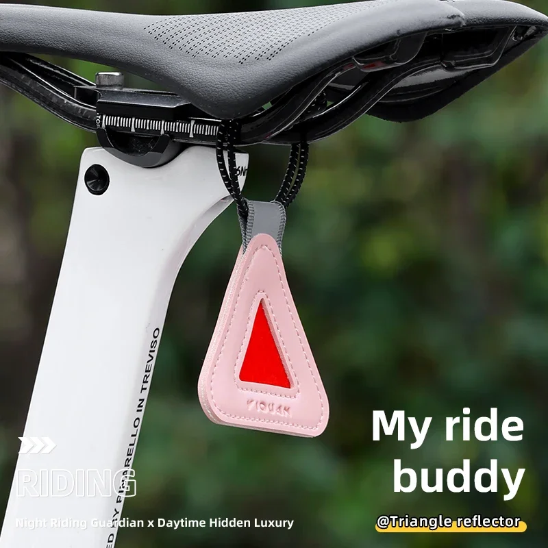 

High Brightness Reflective Pendant Bicycle Night Riding Triangle Warning Pad Bicycle Reflector Bicycle Accessories