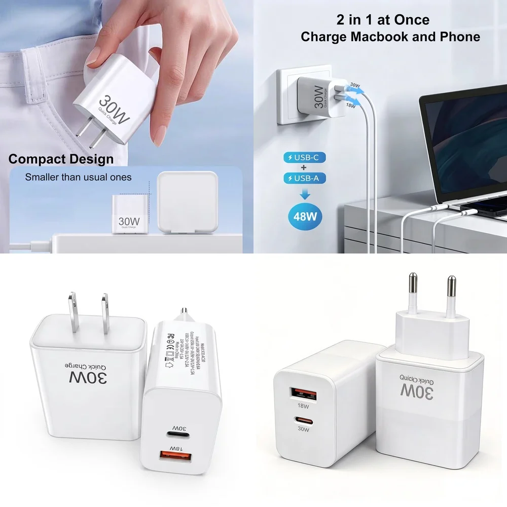 carregador-rapido-mini-30w-quick-charge-30-com-plugue-eua-ue-e-porta-dupla-para-iphone-17-16-15-pro-max-samsung-galaxy-s26-s25-s24-xiaomi