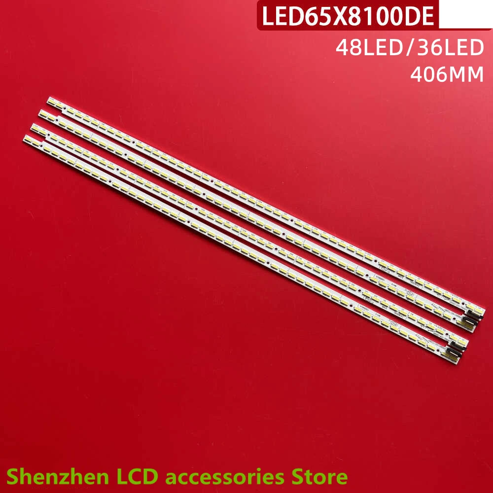 406 mm LED-Hintergrundbeleuchtungsstreifen für 65PUK7120 65LB5200 L65E5690A-3D 65E10E 65PFL5W40 V650DK1-LS1 LS6 V650D1-KS2-TLEM1 TREM1