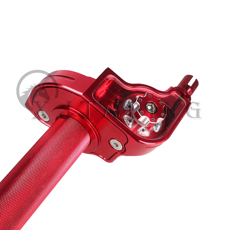 22mm Universal M10*1.5 CNC Aluminum Accelerator Throttle Twist Grips Handlebars Cable For Motorcycle Moped Scooter ATV Quad Bike