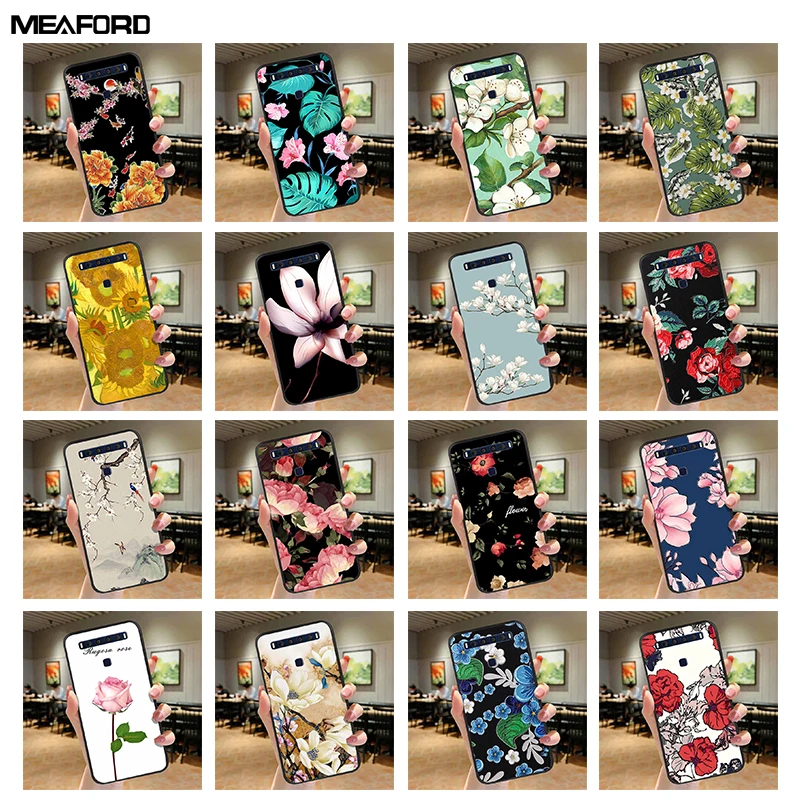 For TCL 10L Cases 10 Pro 10Lite 3D Soft Relief Flower TPU Emboss Phone Covers For TCL 10L T770H T770B 4187U Coque for TCL10 Pro