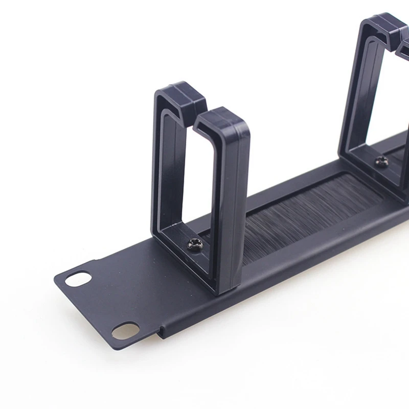 1u 19 Inch Rackkasten Kabelbeheer Netwerk Organizer Netwerkborstelpaneel 1 Stuk