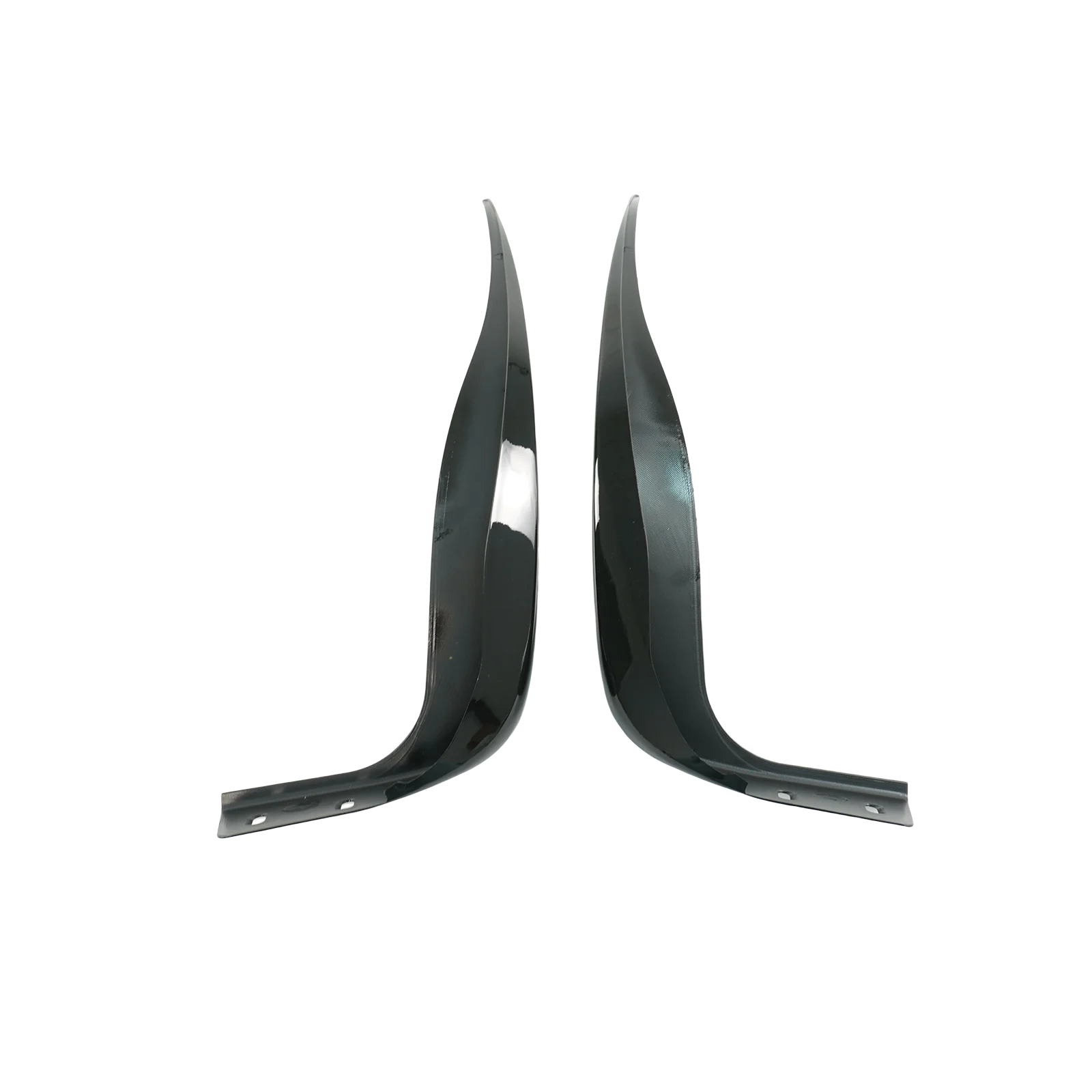 2 قطعة سيارة الجانب الخلفي سبلاش الحرس ل كورفيت C6 Z06 ZR1 2005-2013 الجسم أطقم لامع أسود ألياف الكربون نمط اكسسوارات السيارات