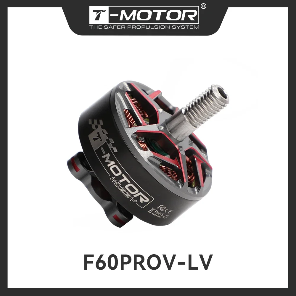 T-MOTOR F60PROV-LV FPV 레이싱 드론 모터, FPV 프리스타일 프레임용 브러시리스 모터, 4-6S KV1950/KV2020