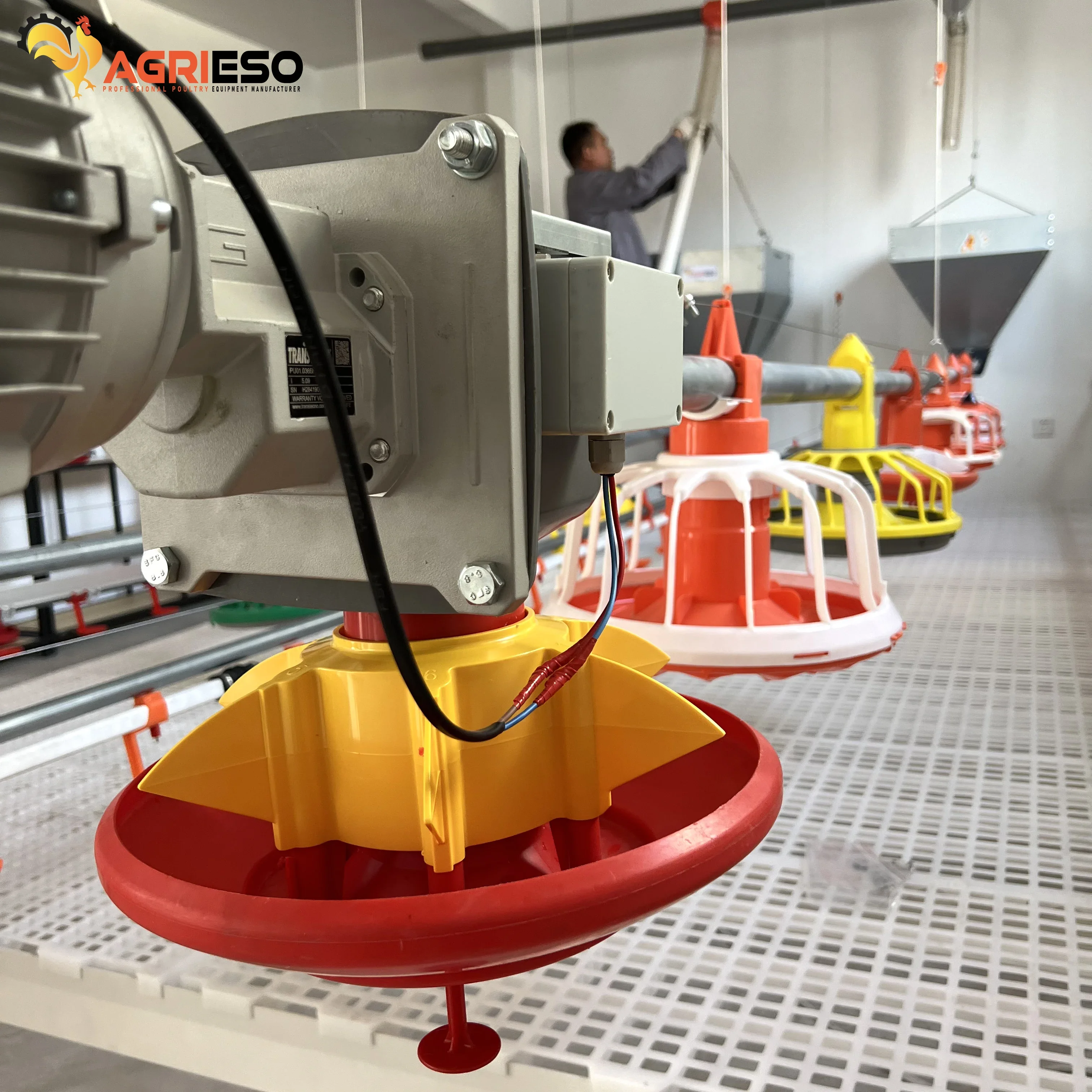 Best Price Automatic Poultry Farm Pot Feeding Line Broiler Pot Feeder with Additional Feed Sensor