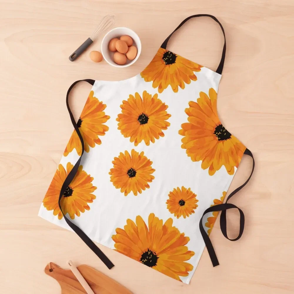 Black-eyed Susan flower Apron Kitchen Supplies waterproof for women Cooking Clothes Apron