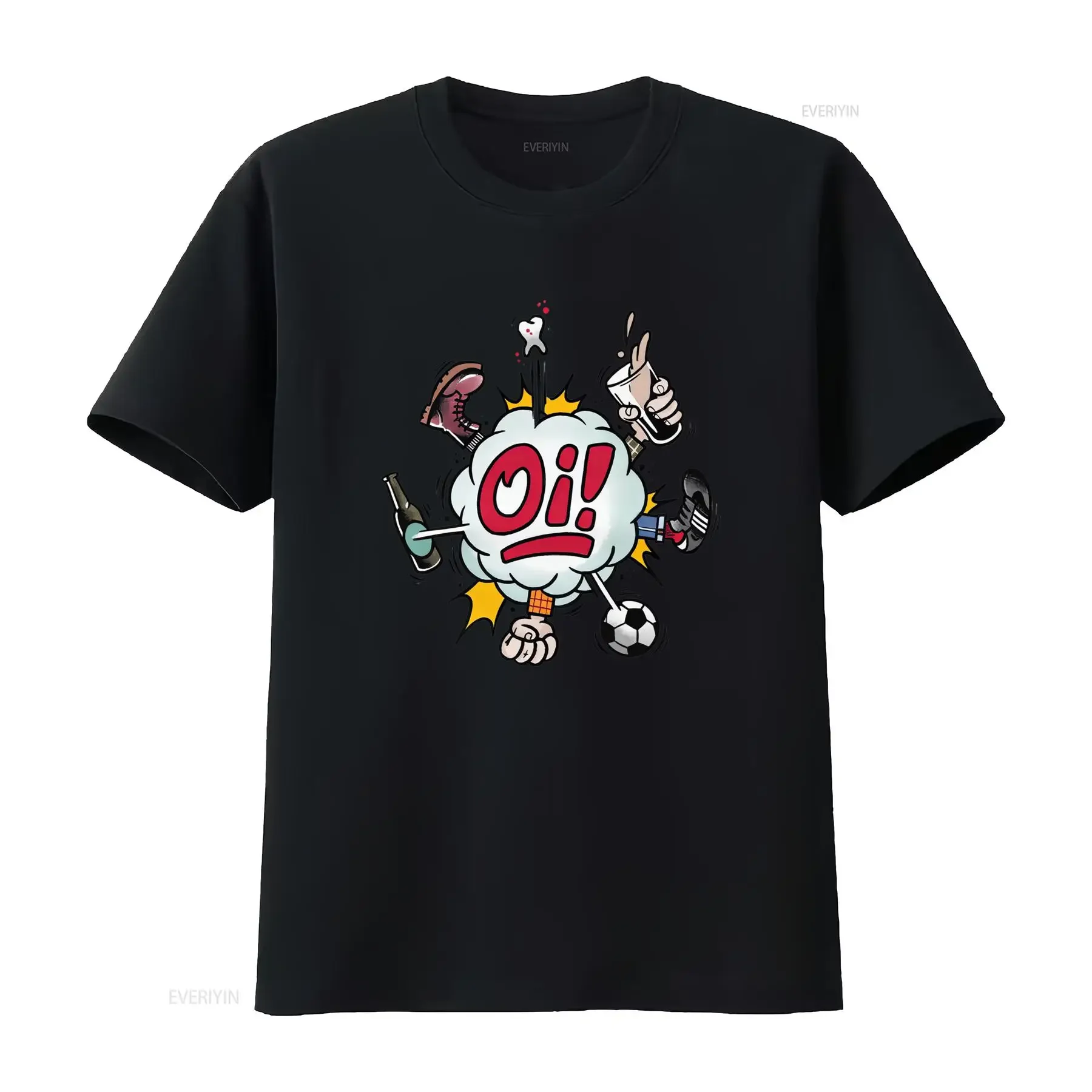 Women's Oi Punk T Shirt Banned from the Pubs by Duck Plunkett Trojan Skinhead Street Style with Iconic Logo Print British