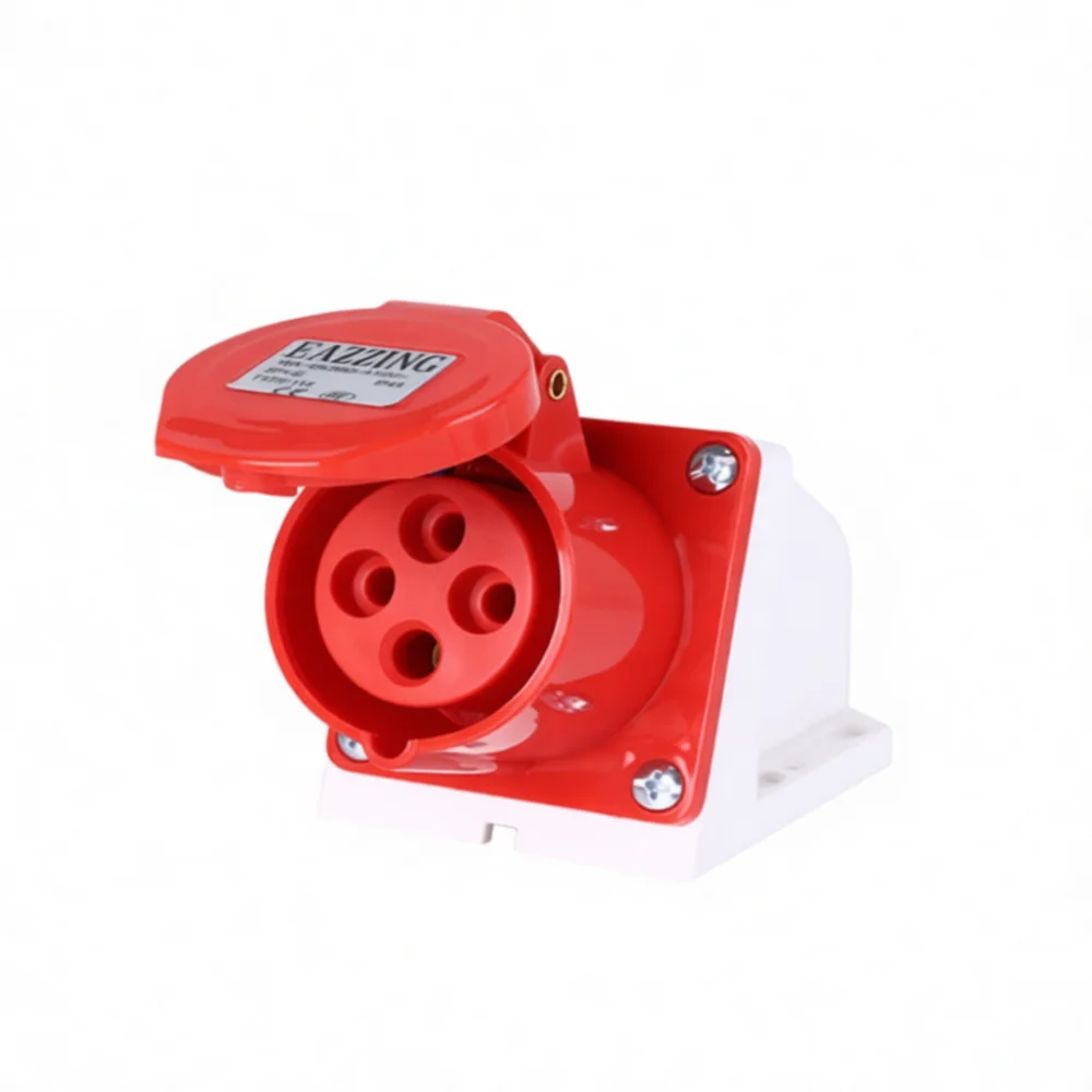 Waterproof Industrial Aviation Plug Socket 16A 32A Circular Connector 3 4 5 Core Electrical Power Connection Equipment Hardware