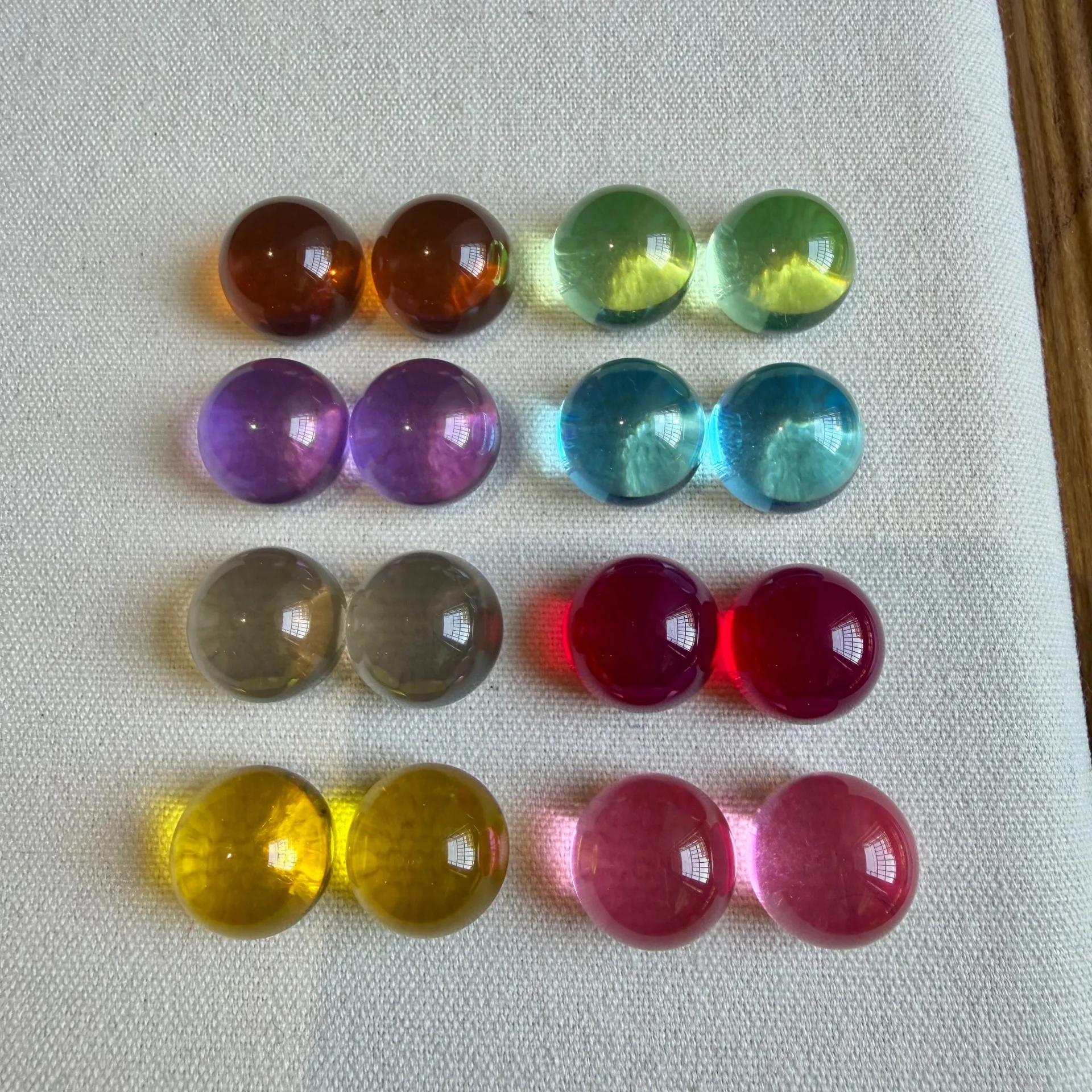 30pcs Transparent Round Acrylic Patch Resin Cabochons for Diy Phone Case Hair Clip Hair Accessories Jewelry Findings Decorations