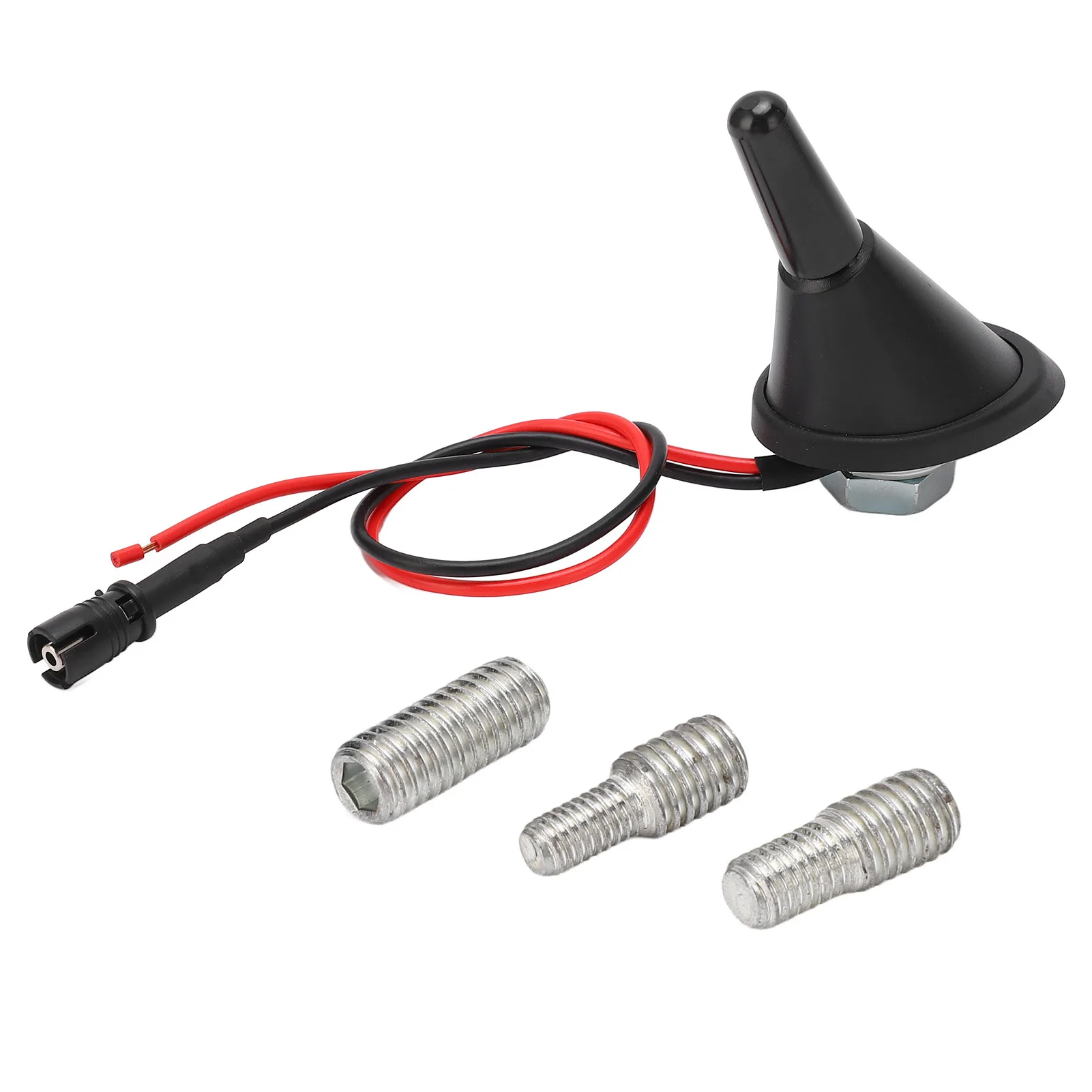 Car Roof Antenna  Compact Raku 2 Base Amplifier Kit Metal ABS Practical Stable Performance Short Type for Automobiles