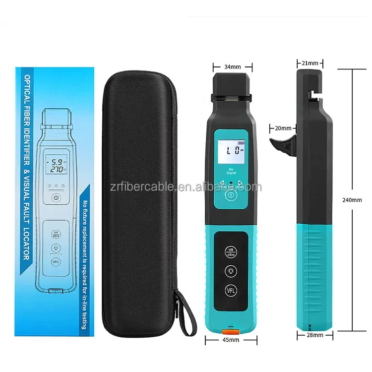 Cable testing equipment Optical Fiber Identifier supports variety of fiber types visual fault locator