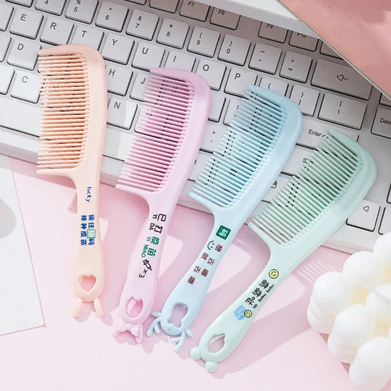 Cute Cartoon Bow Bunny Ears Hair Brush Comb Portable Handle Mini Small Hairbrush for Women Girl Children Bath Health Care Tools