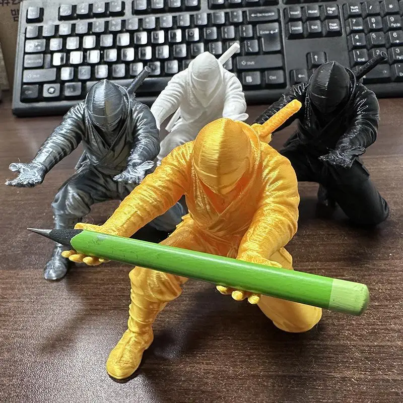 3D Printed Pen Holder Multi-Functional Desktop Organizer Creative Design for Office
