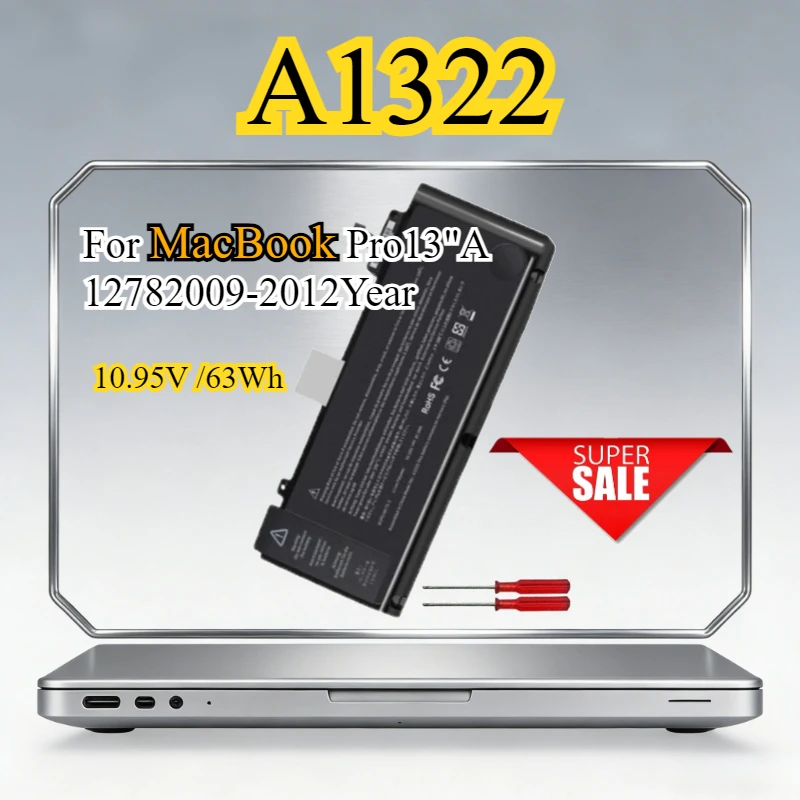 

Новая сменная батарея для ноутбука A1322 63Wh для MacBook Pro A1322 A1278 2009-2012 годов выпуска 13 дюймов MC101 MD314 MD102 MC700 MB990 MB991