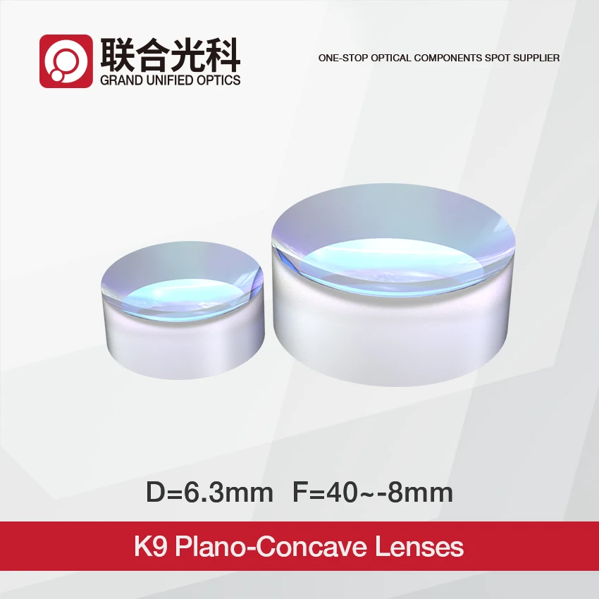 

K9 Optical Glass Flat PCV Plano Concave Lenses VIS NIR SWIR AR Cotating Optical Components