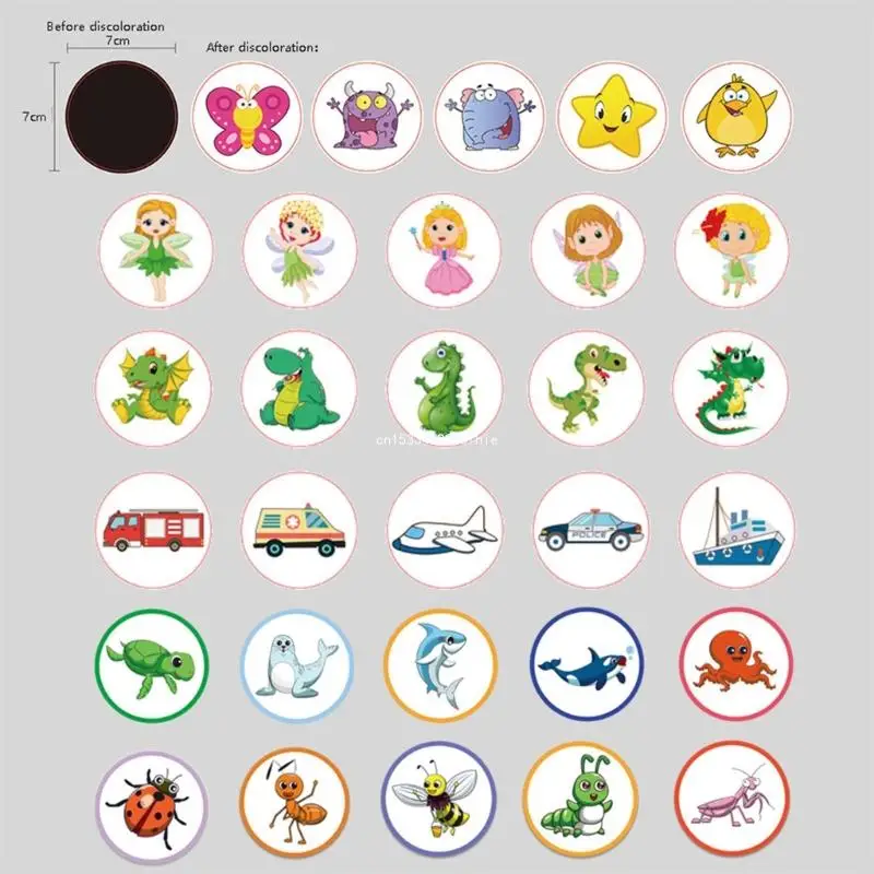 Potty Training Magical Sticker Animal Toddler Potty Training Toilet Color Changing Sticker Waterproof Sticker