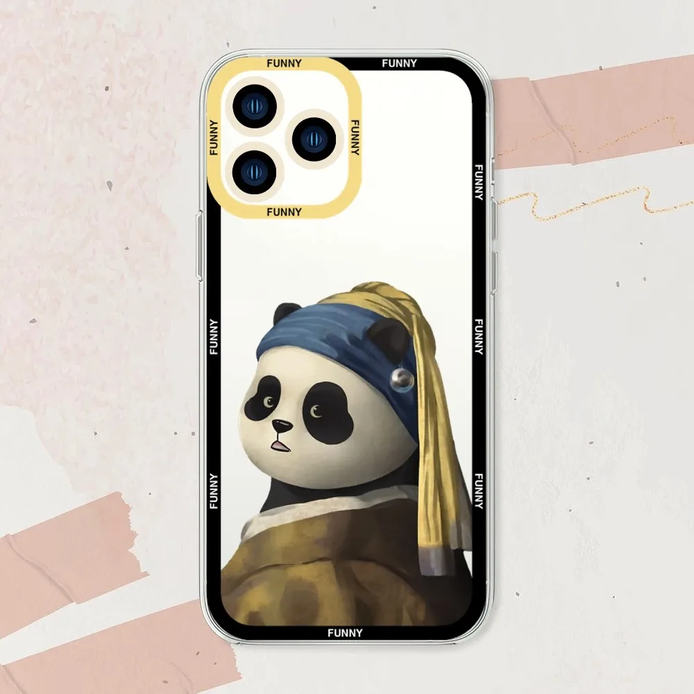 Funny Girl With a Pearl Earring Phone Case For Samsung S20 S21 S22 S23 Fe Lite Plus Ultra Transparent Border Shell