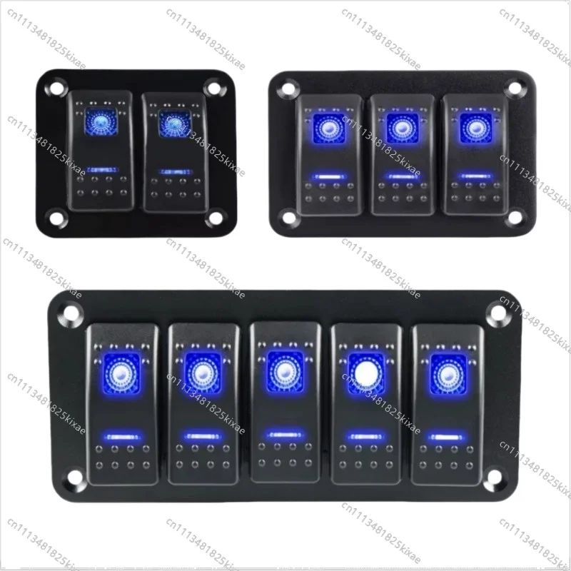 For 2-8 Position 12-24V Car Boat Retrofit Switch Panel 2.4.5.6 Position Ship Switch/Rocker Switch