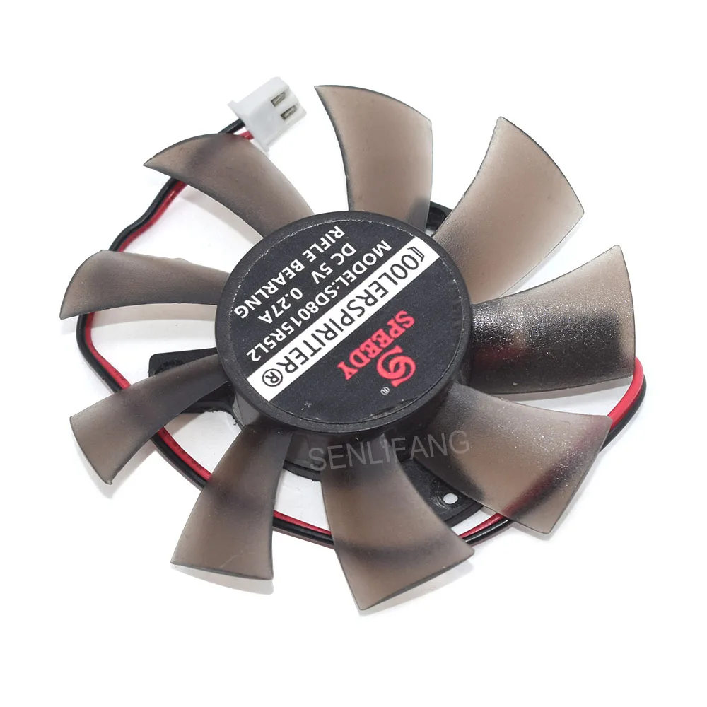 DC5V 0.27A 2Pin Cooling Fan SD8015R5L2