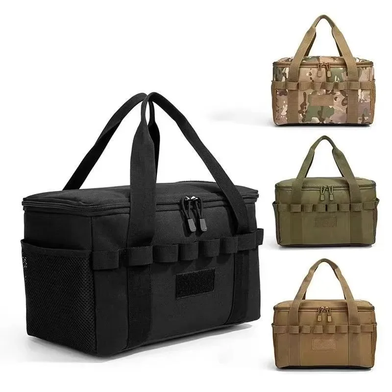 14L Large Capacity Multi-Functional Tool & Picnic Gear Organizer,Outdoor Camping Tactical Bag-with Multiple Compartments.