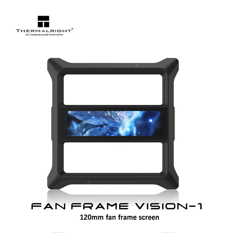 Thermalright FAN FRAME VISION-1 12cm Custom 3.69-inch IPS LCD flat Screen Magnetically Attachable Computer Case Fan Frame