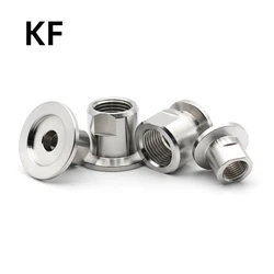 KF16/KF25/KF40/KF50 304 Stainless Steel PT Internal Thread Vacuum Flange Joint Inner Thread Adaptor 1/4