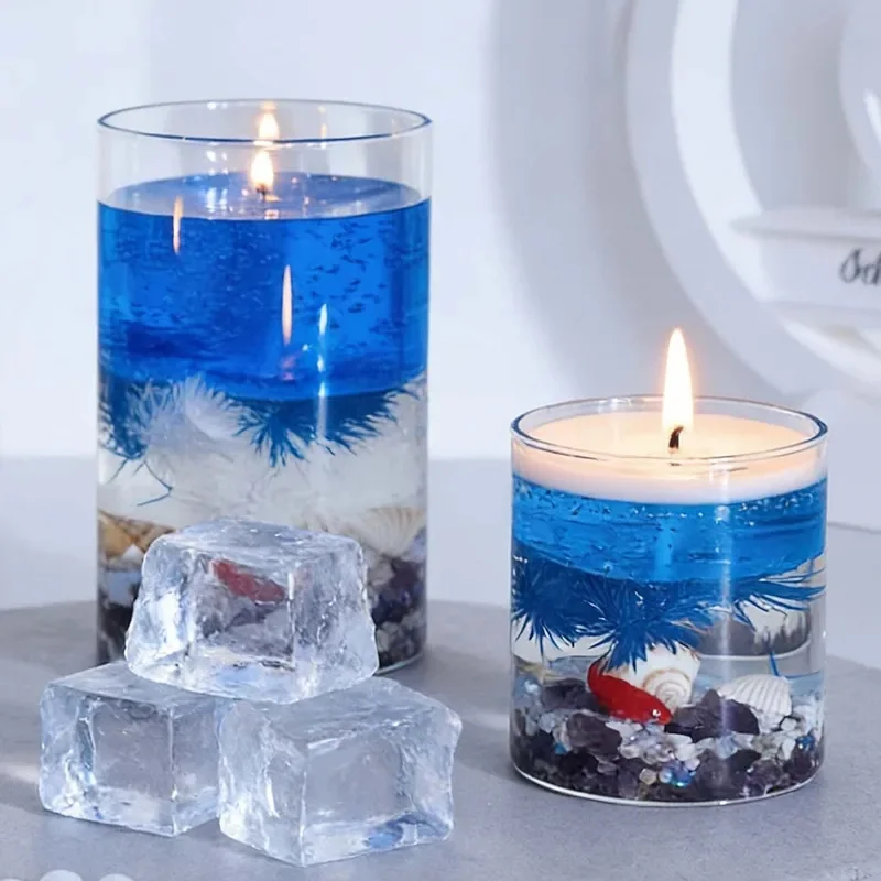 100g/500g/1000g Transparent Jelly Wax DIY Candle Making Gel Wax Material Crystal Gel Candle Handcraft Scented Candle Supplies