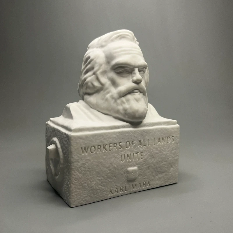 Karl Marx plaster statue art sculpture desktop decoration high-end bookshelf wine cabinet ornaments birthday gift gift